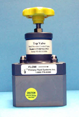 Primary Fluid TVPR50-PVC TVP R 50 Top Valve 1/2" Pressure Relief Valve 50PSIG 